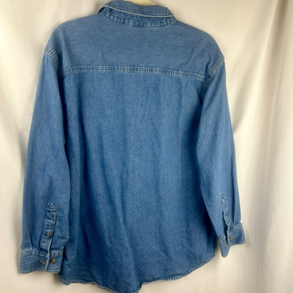 Virginia State University VSU Denim Shirt Women‎ XL Blue Button Down 125th Patch - Picture 6 of 7